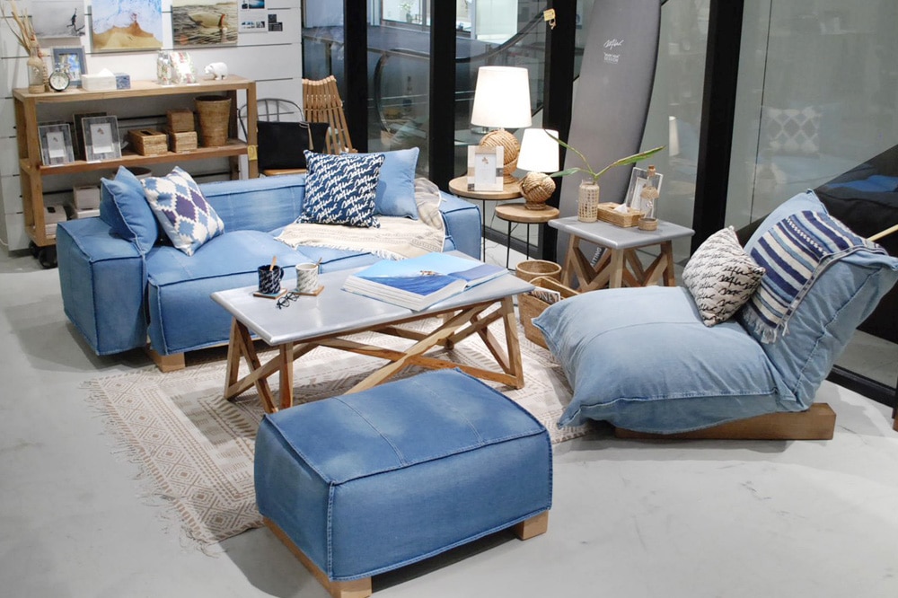 値下げしました！wtw tismo sofa デニムソファ ダブルティー 西海岸 