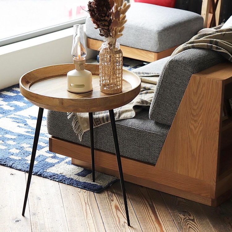 テーブル・家具】マンゴーウッドのインダストリアル系コーヒーテーブル テーブル・家具】マンゴーウッドのインダストリアル系コーヒーテーブル