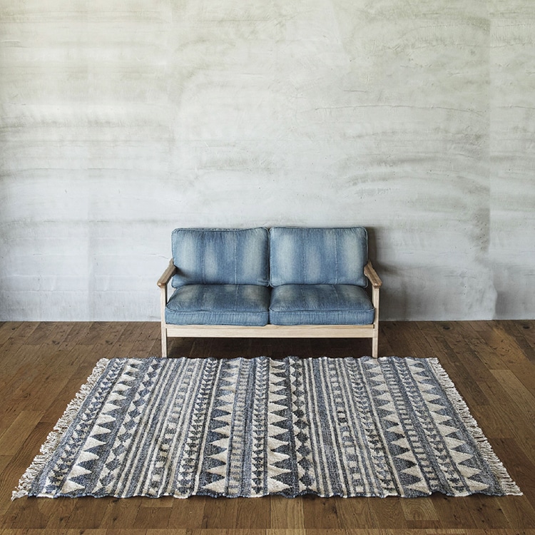 新品未使用 TRIBAL DENIM RUG 160×230 wtw カーペット