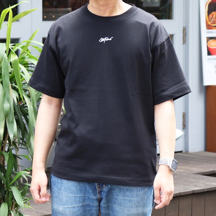 14,000円Ennoy SS Tシャツ 黒ボディ白ロゴ